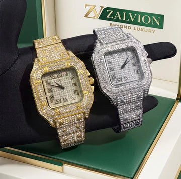 Luxury Iced-Out Limited Edition watches Golden + Silver