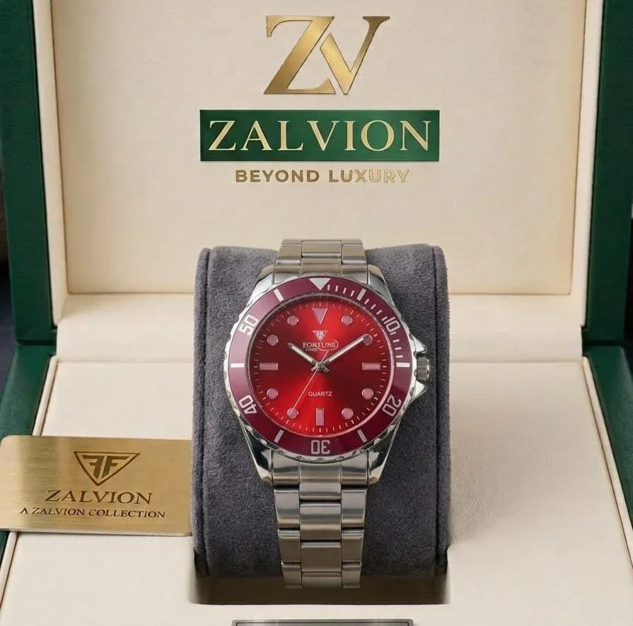 Fortune Limited Edition watch (Silver chain + Red Dial)
