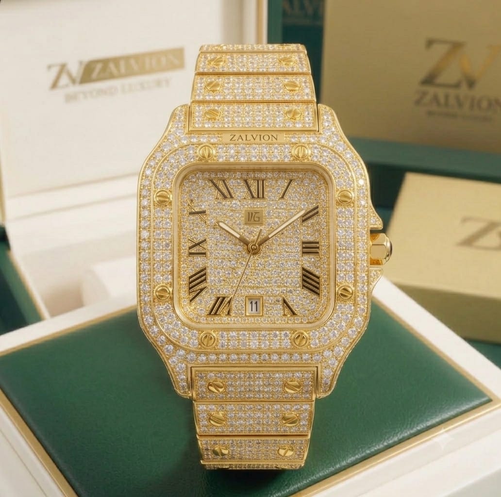 Luxury Iced Out Crystal Diamond Watches